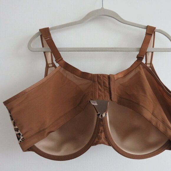 CACIQUE Smooth Boost Leopard Cheetah Print Bra - Size 44DDD - Picture 8 of 13